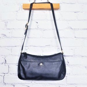 Etienne Aigner Leather Small Black Hobo Purse